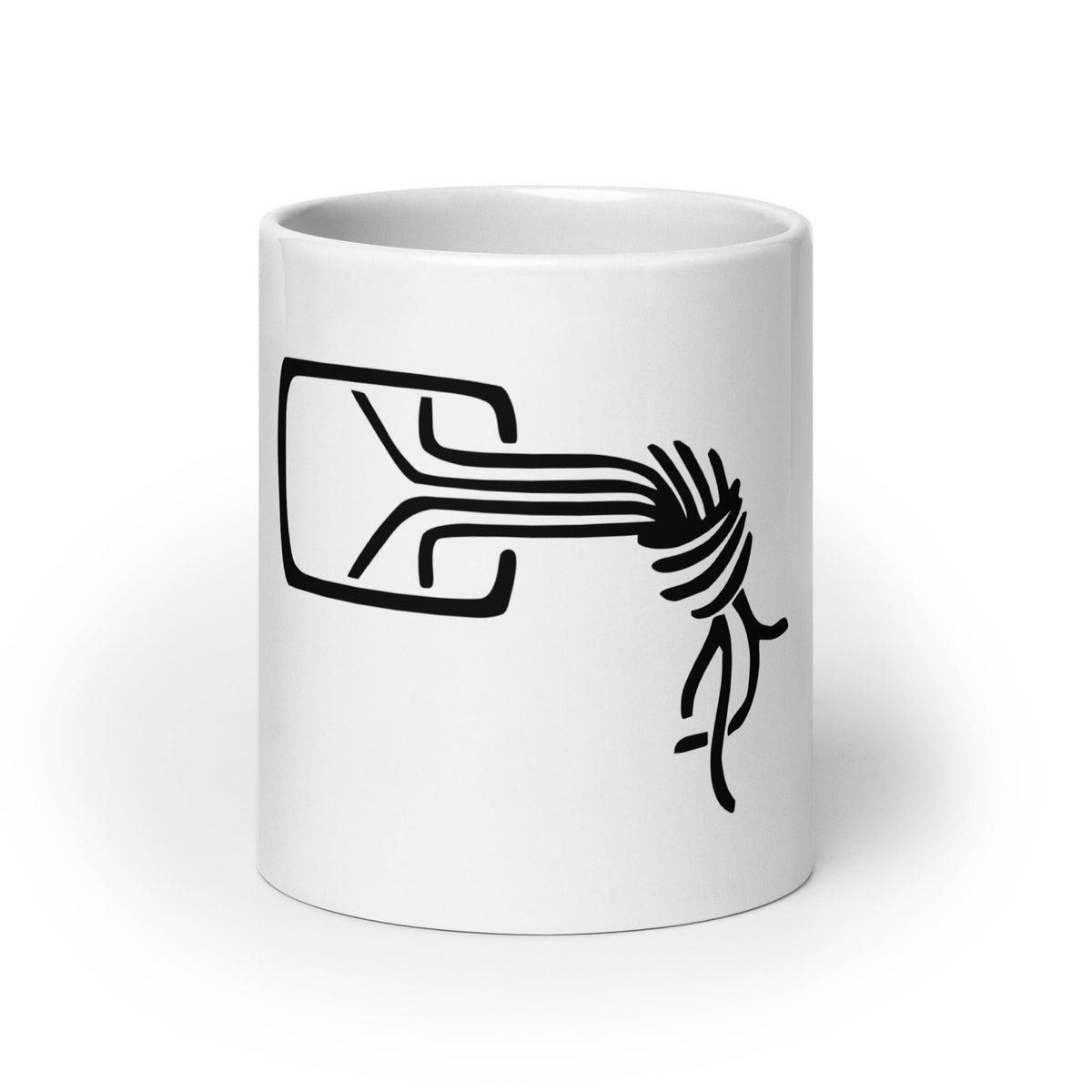 Image of the Chaos Computer Club Logo White Glossy Mug 20 oz.