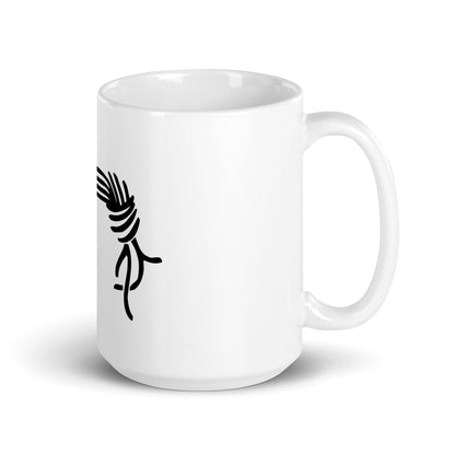 Image of the Chaos Computer Club Logo White Glossy Mug.