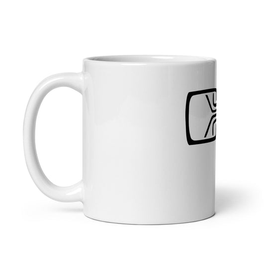 Image of the Chaos Computer Club Logo White Glossy Mug.