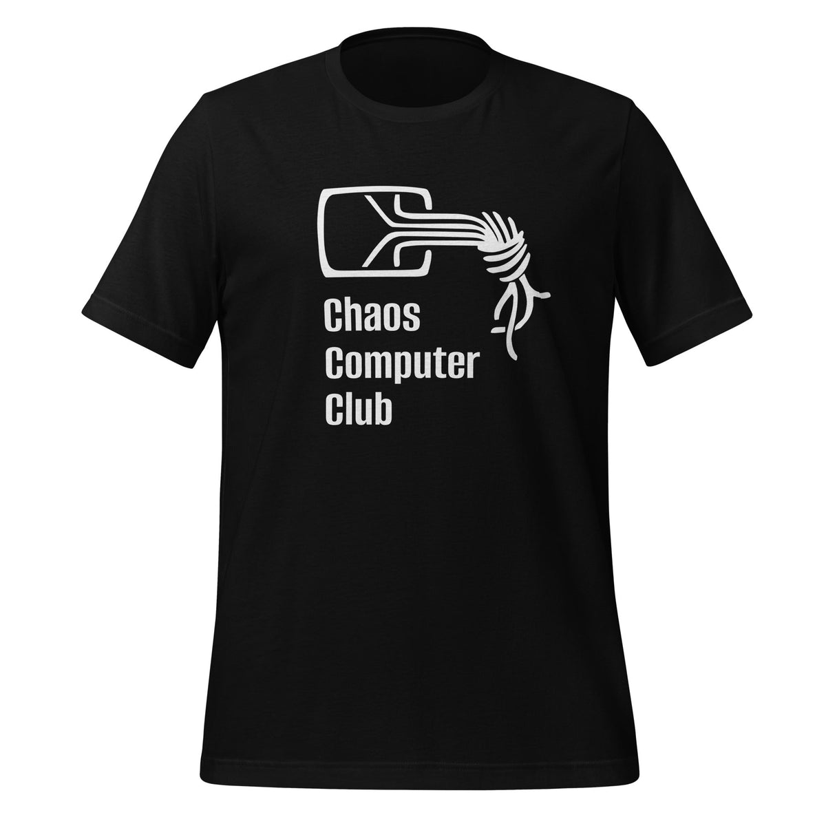 Product mockup photo of the Chaos Computer Club T-Shirt (unisex) Black / M.