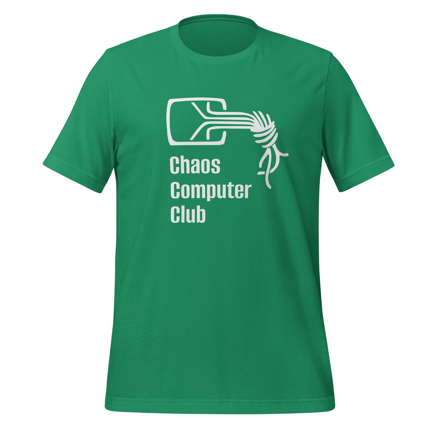 Product mockup photo of the Chaos Computer Club T-Shirt (unisex) Kelly / M.