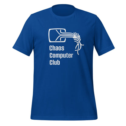 Product mockup photo of the Chaos Computer Club T-Shirt (unisex) True Royal / M.