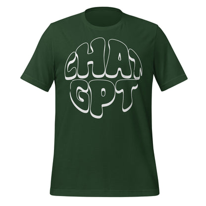 Product mockup photo of the CHAT GPT T Shirt (unisex) Forest / M.