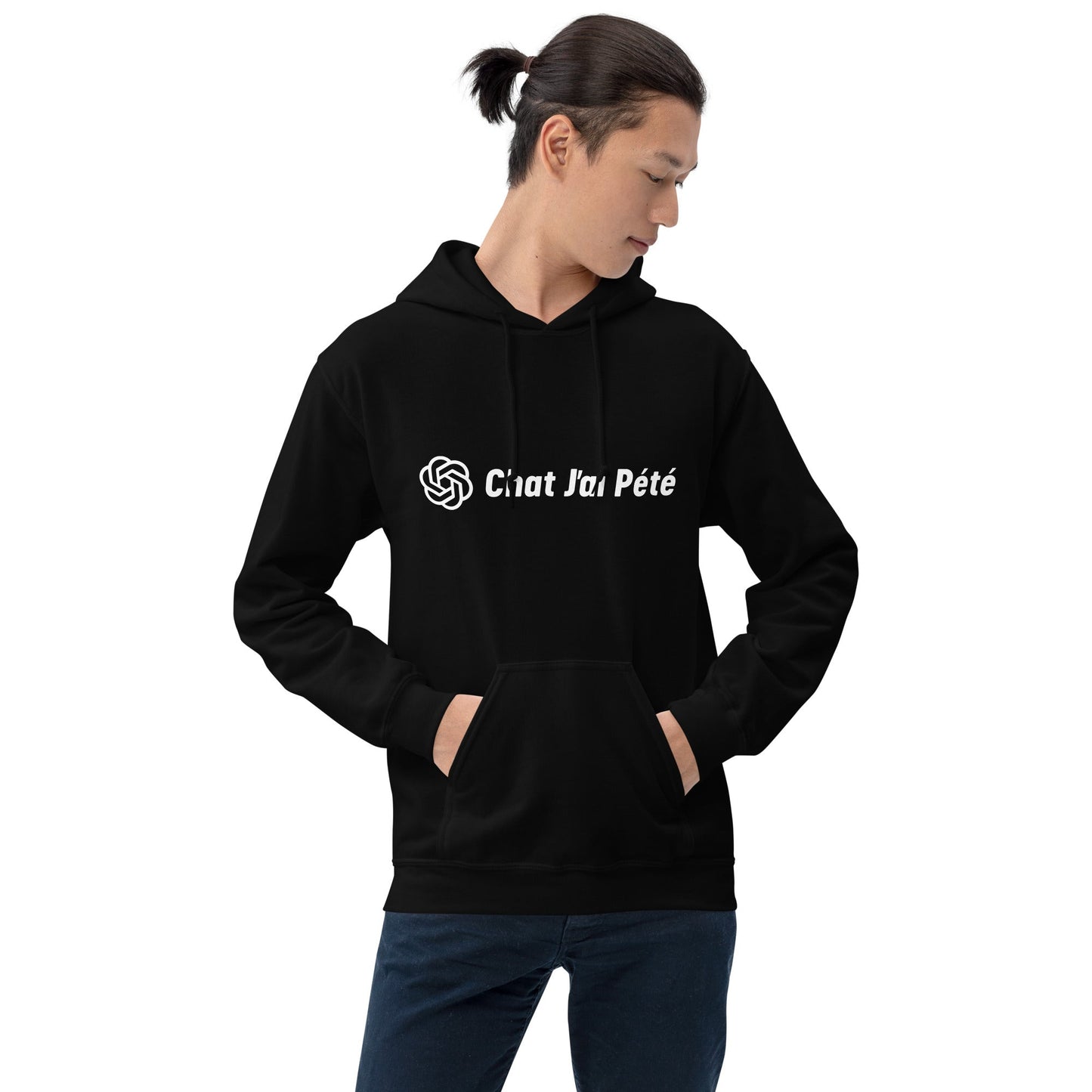 Image of the Chat J’ai Pété (Cat I Farted) Hoodie (unisex).