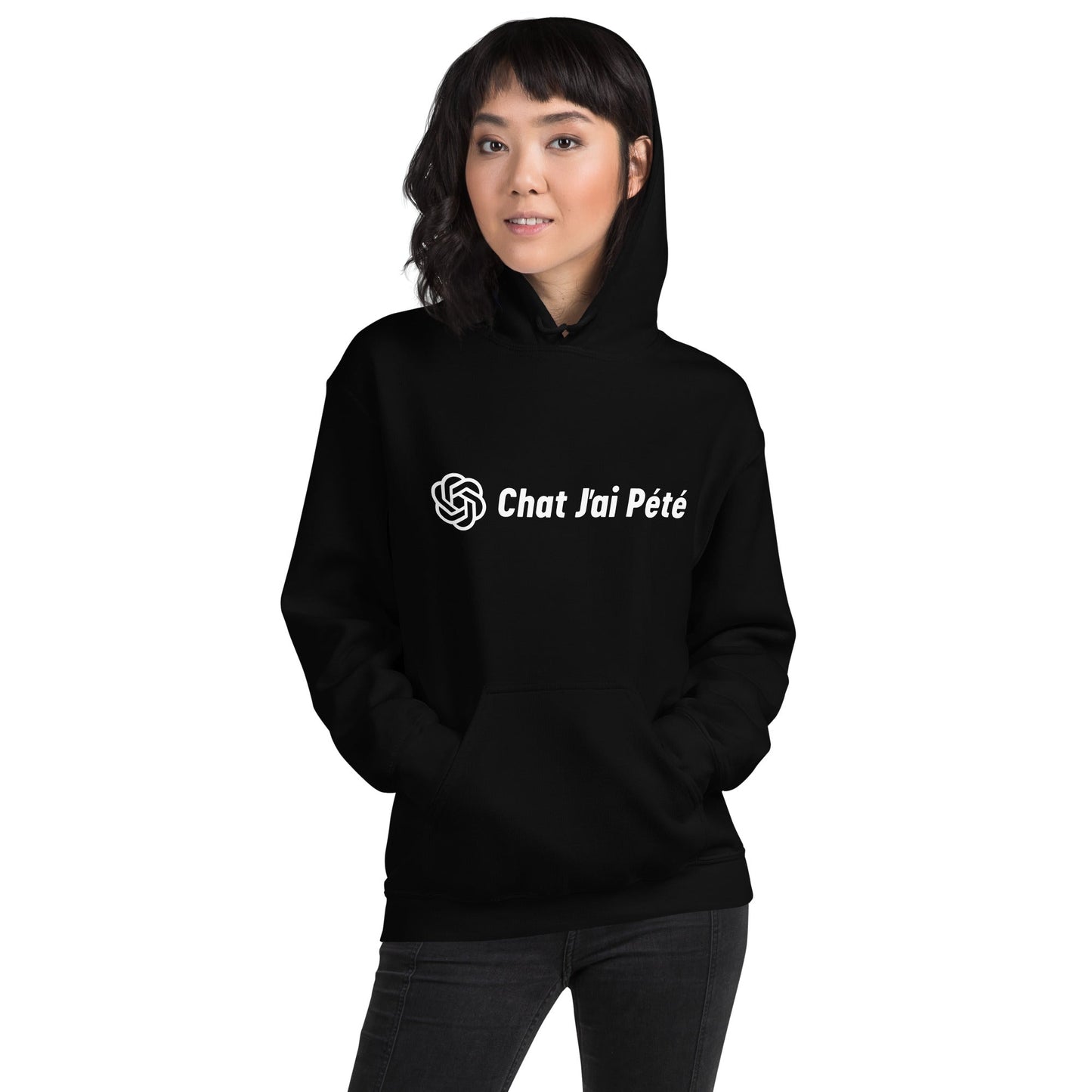 Image of the Chat J’ai Pété (Cat I Farted) Hoodie (unisex).