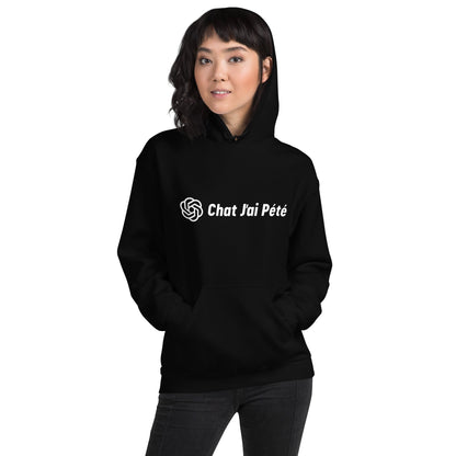 Image of the Chat J’ai Pété (Cat I Farted) Hoodie (unisex).
