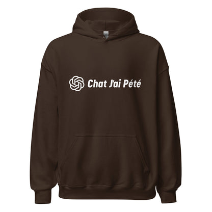 Image of the Chat J’ai Pété (Cat I Farted) Hoodie (unisex) Dark Chocolate / M.