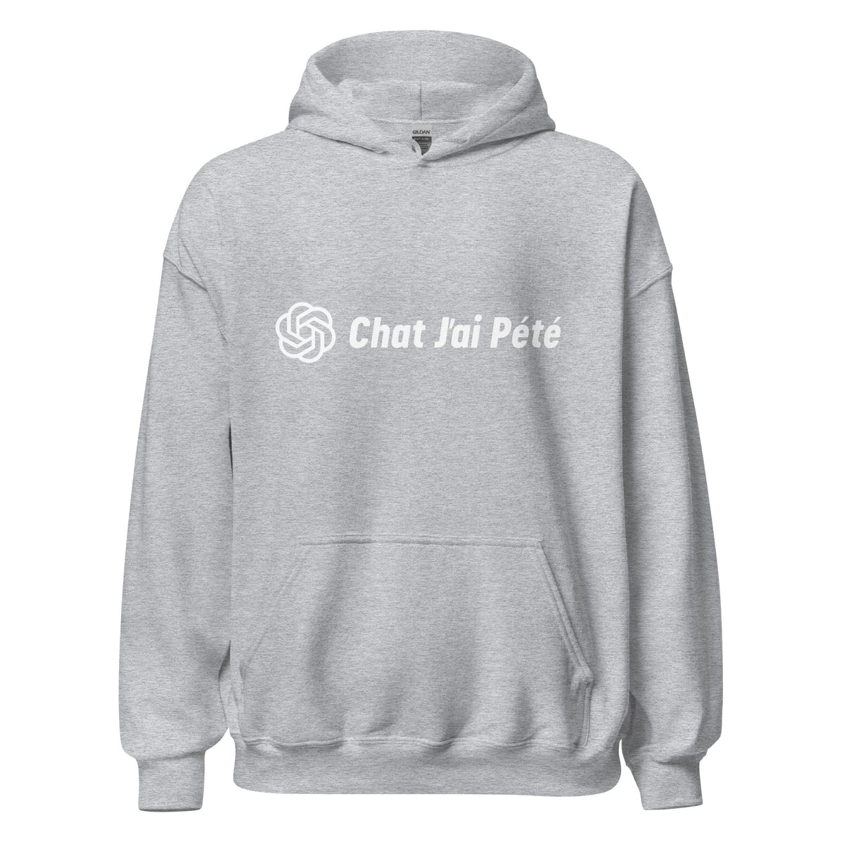 Image of the Chat J’ai Pété (Cat I Farted) Hoodie (unisex) Sport Grey / M.