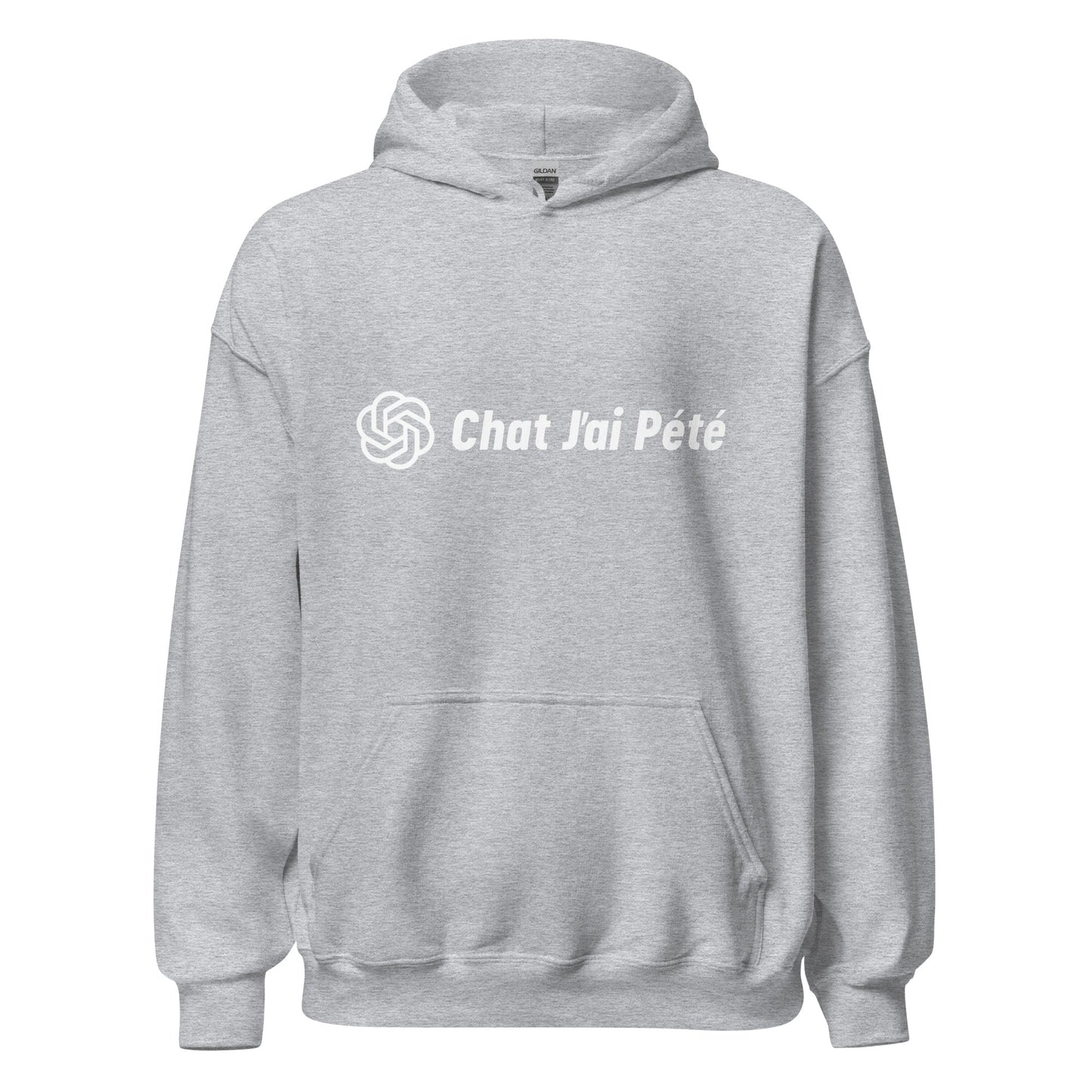 Image of the Chat J’ai Pété (Cat I Farted) Hoodie (unisex) Sport Grey / M.