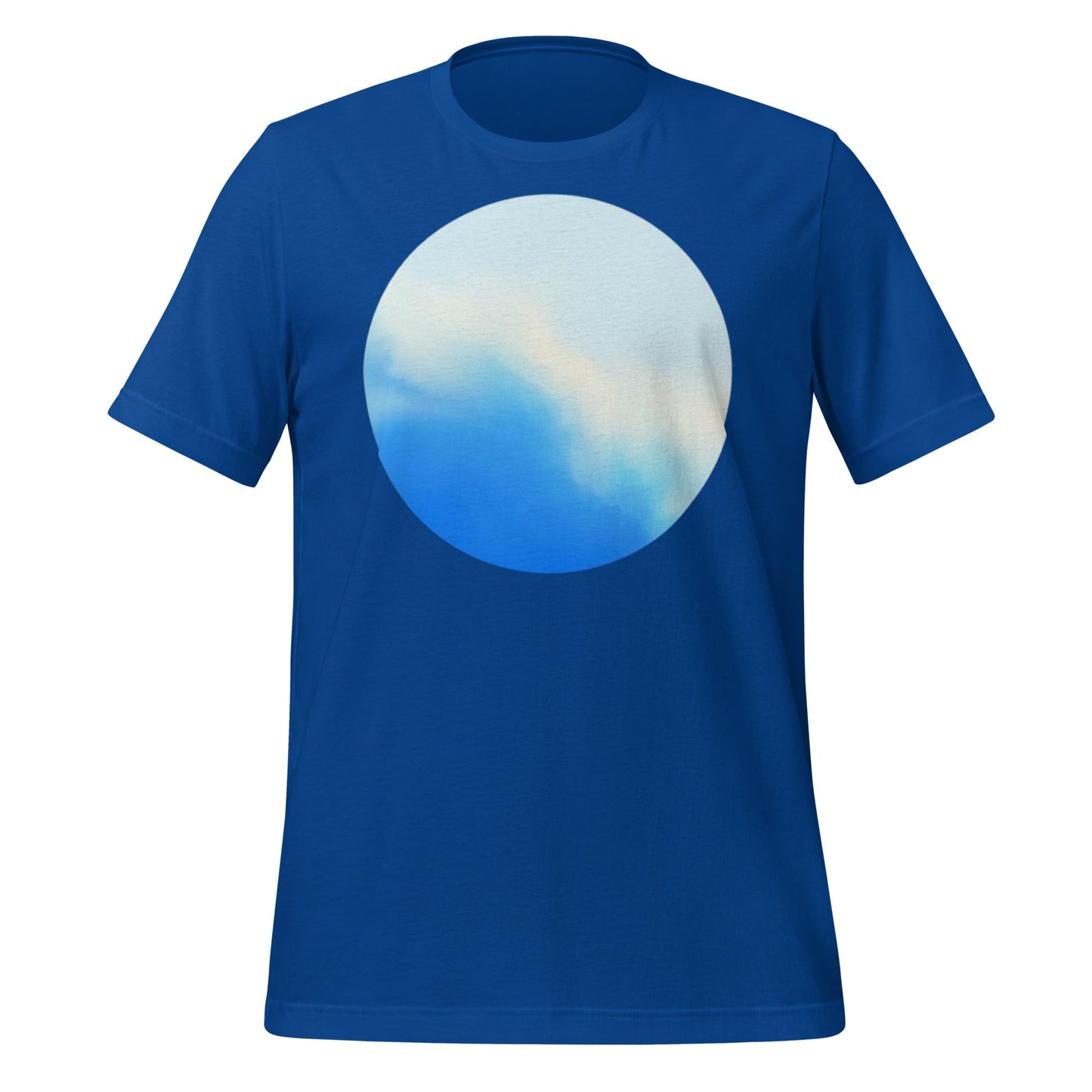 Product mockup photo of the ChatGPT Advanced Voice Mode Artwork T Shirt (unisex) True Royal / M.