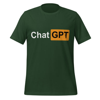 Product mockup photo of the ChatGPT for Adults T Shirt (unisex) Forest / M.