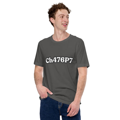 Product mockup photo of the ChatGPT Leet T Shirt (unisex).