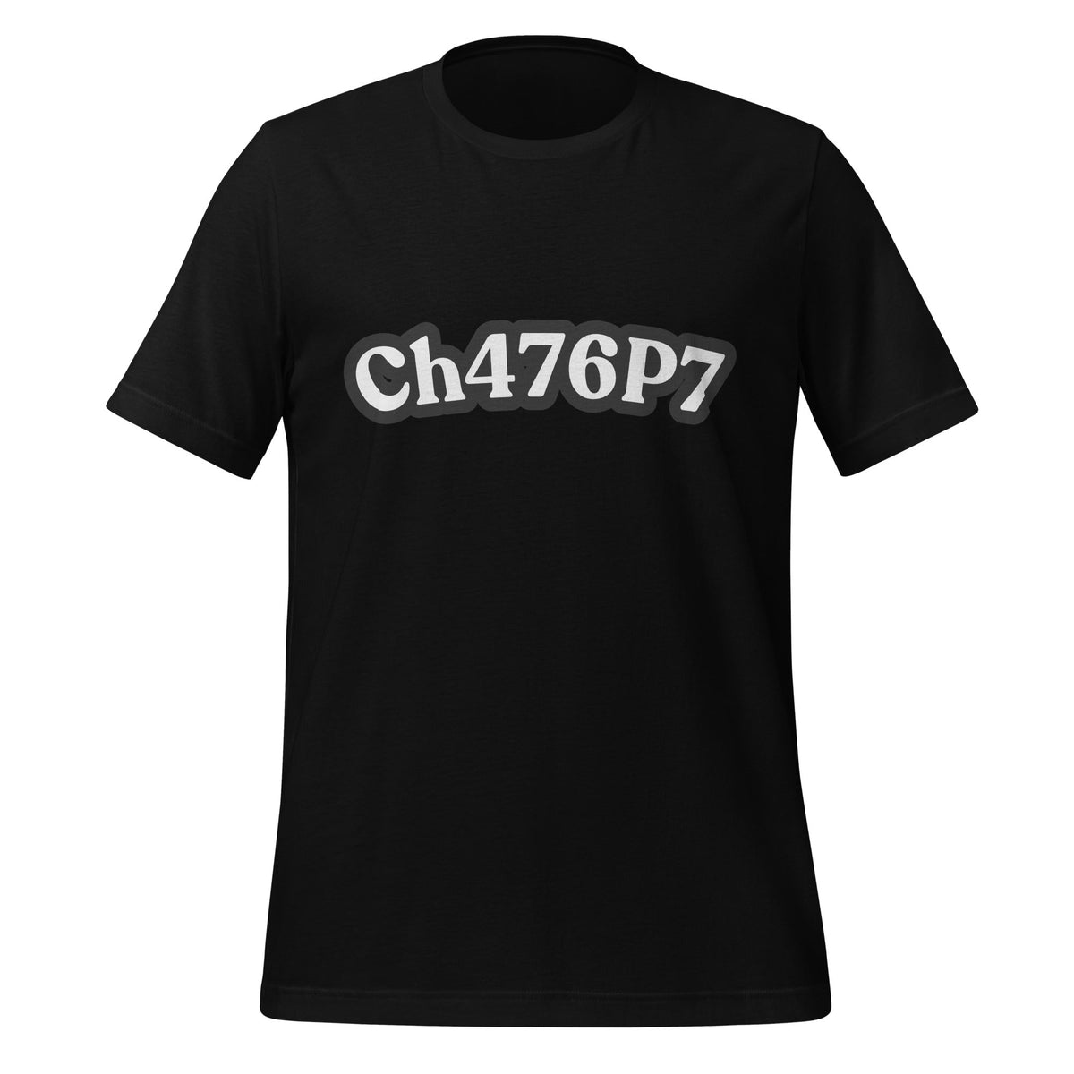 Product mockup photo of the ChatGPT Leet T Shirt (unisex) Black / M.