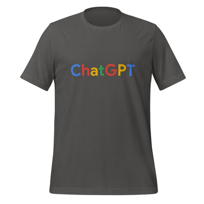Product mockup photo of the ChatGPT Search Logo T Shirt (unisex) Asphalt / M.