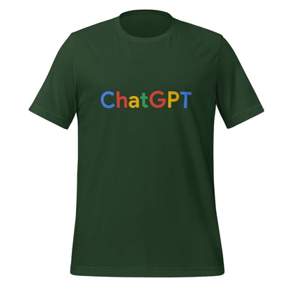 Product mockup photo of the ChatGPT Search Logo T Shirt (unisex) Forest / M.