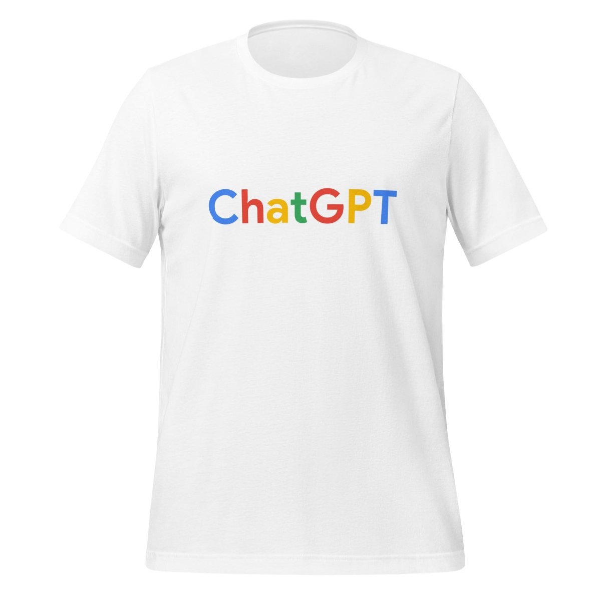 Product mockup photo of the ChatGPT Search Logo T Shirt (unisex) White / M.