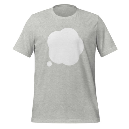 Product mockup photo of the ChatGPT Thinking T Shirt (unisex) Athletic Heather / M.