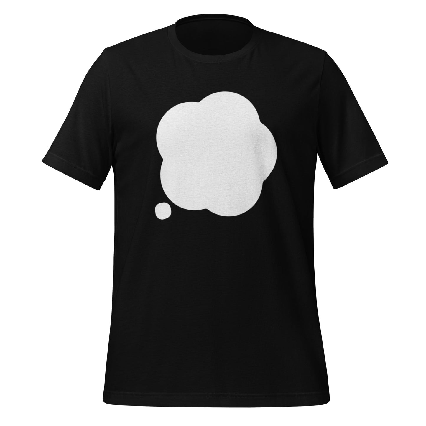 Product mockup photo of the ChatGPT Thinking T Shirt (unisex) Black / M.