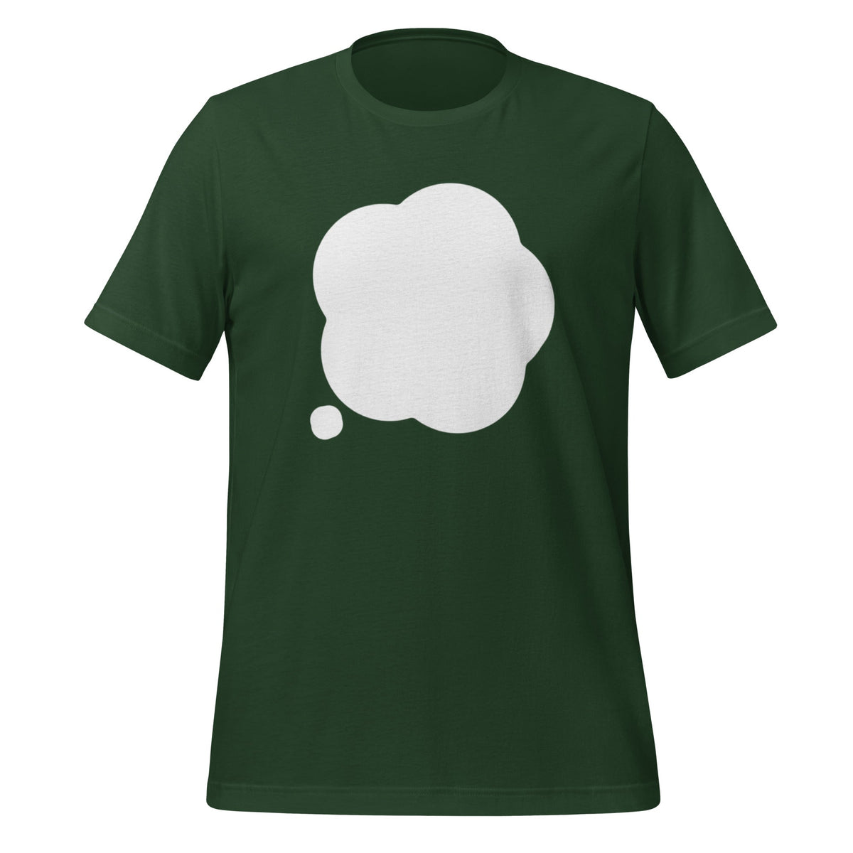 Product mockup photo of the ChatGPT Thinking T Shirt (unisex) Forest / M.