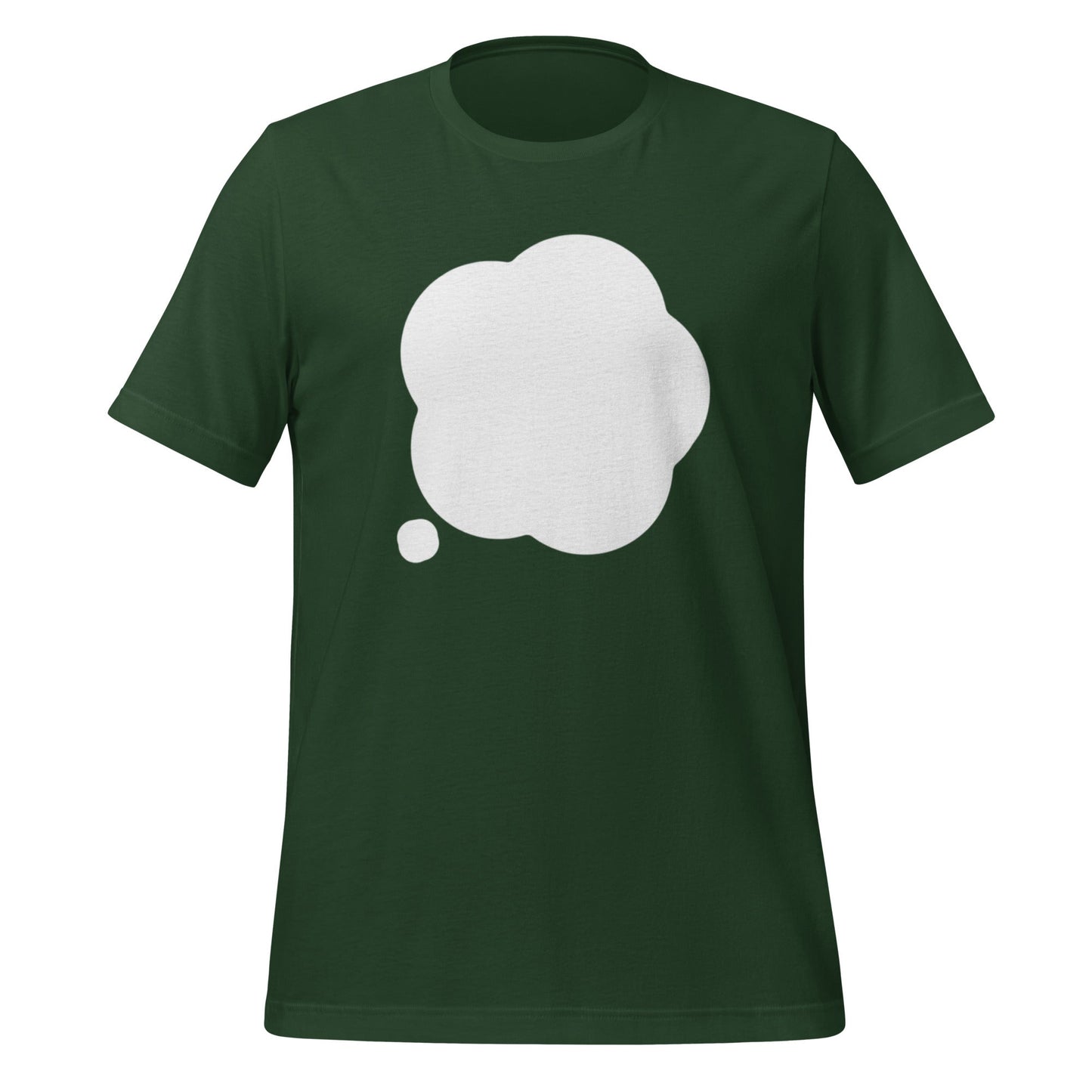 Product mockup photo of the ChatGPT Thinking T Shirt (unisex) Forest / M.