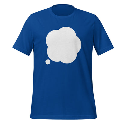 Product mockup photo of the ChatGPT Thinking T Shirt (unisex) True Royal / M.