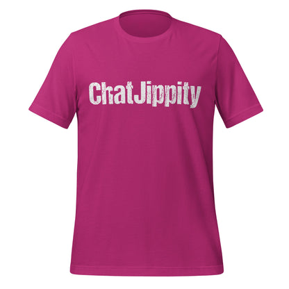 Image of the ChatJippity T-Shirt (unisex) Berry / M.