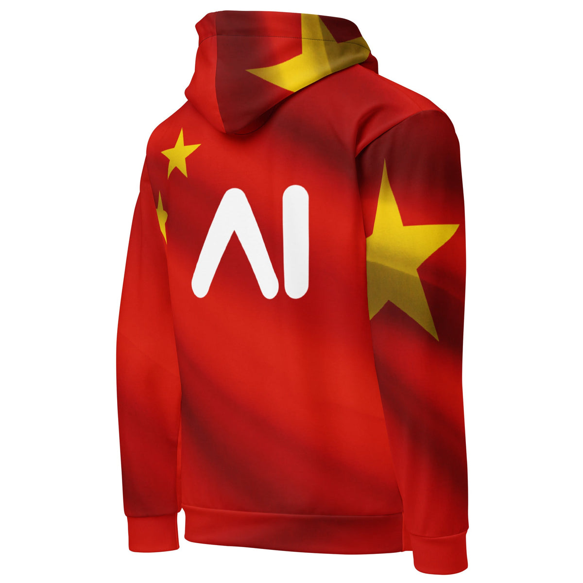 Product mockup photo of the China AI Logo Hoodie (unisex).