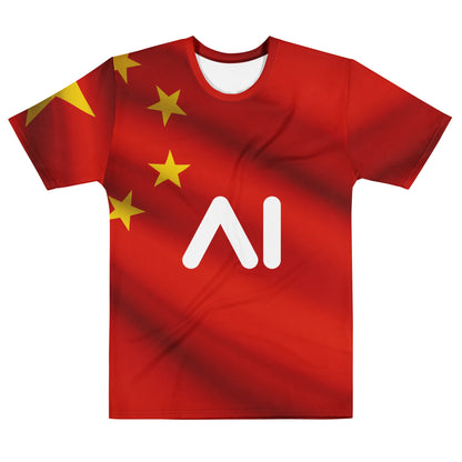 Product mockup photo of the China AI Logo T Shirt (men) M.