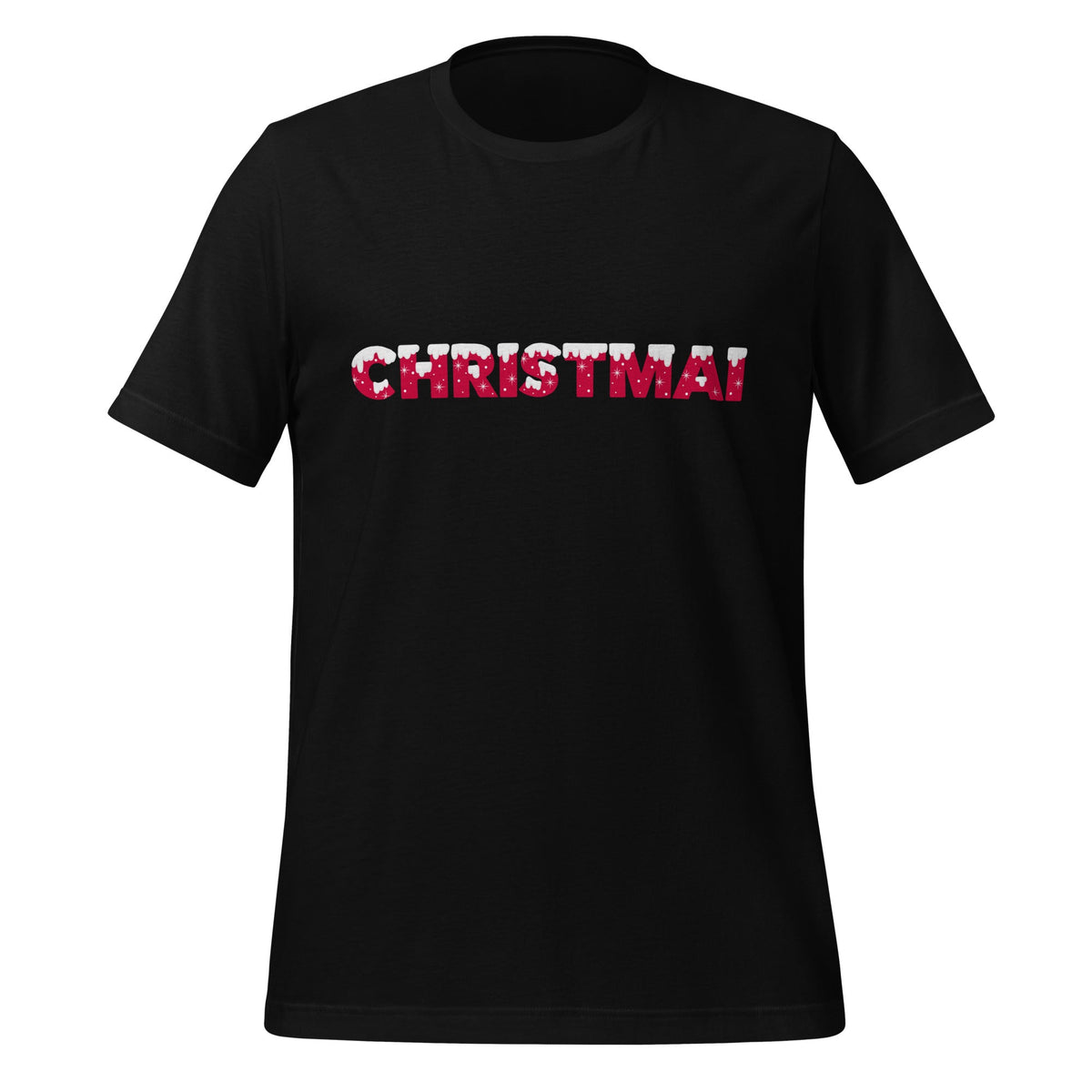 Image of the CHRISTMAI T-Shirt (unisex) Black / XS.