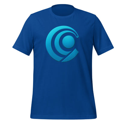 Product mockup photo of the Chromified Comet T Shirt (unisex) True Royal / M.