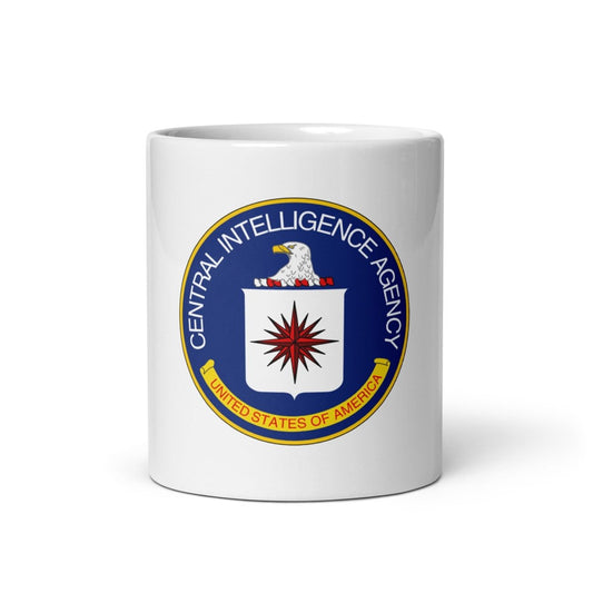 CIA Logo on White Glossy Mug - AI Store