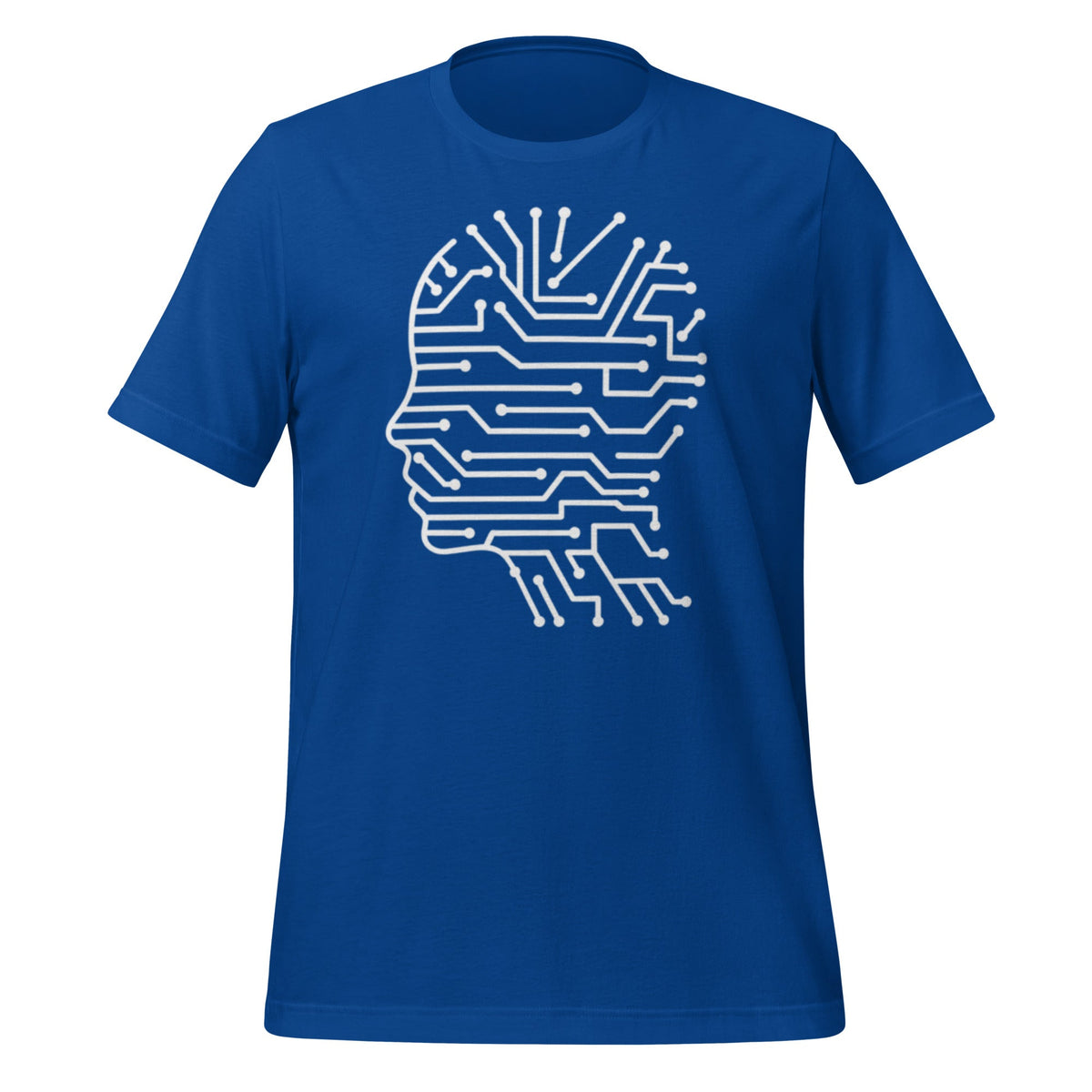 Product mockup photo of the Circuit Silhouette T Shirt (unisex) True Royal / M.