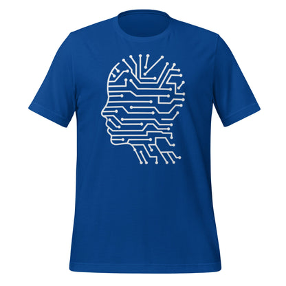 Product mockup photo of the Circuit Silhouette T Shirt (unisex) True Royal / M.