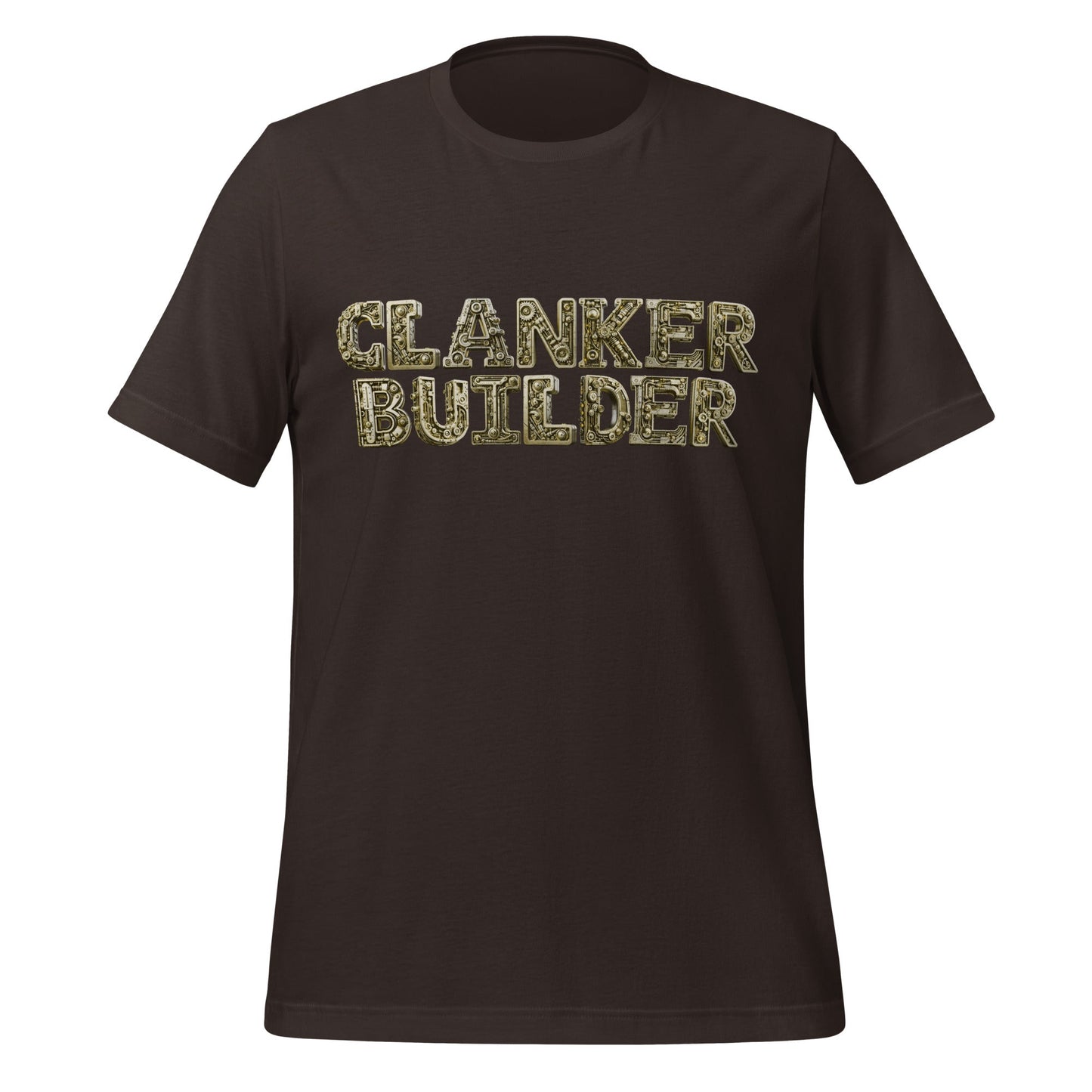 Image of the Clanker Builder T-Shirt (unisex) Brown / M.