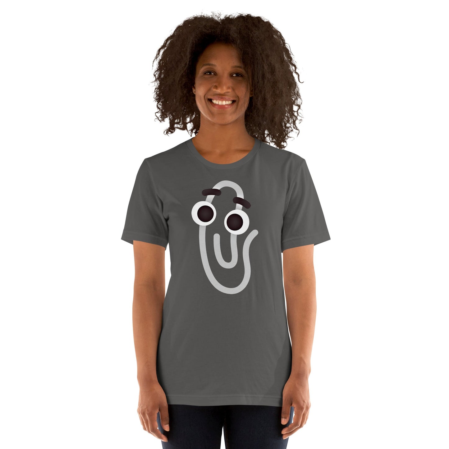 Image of the Clippy Emoji T-Shirt (unisex).