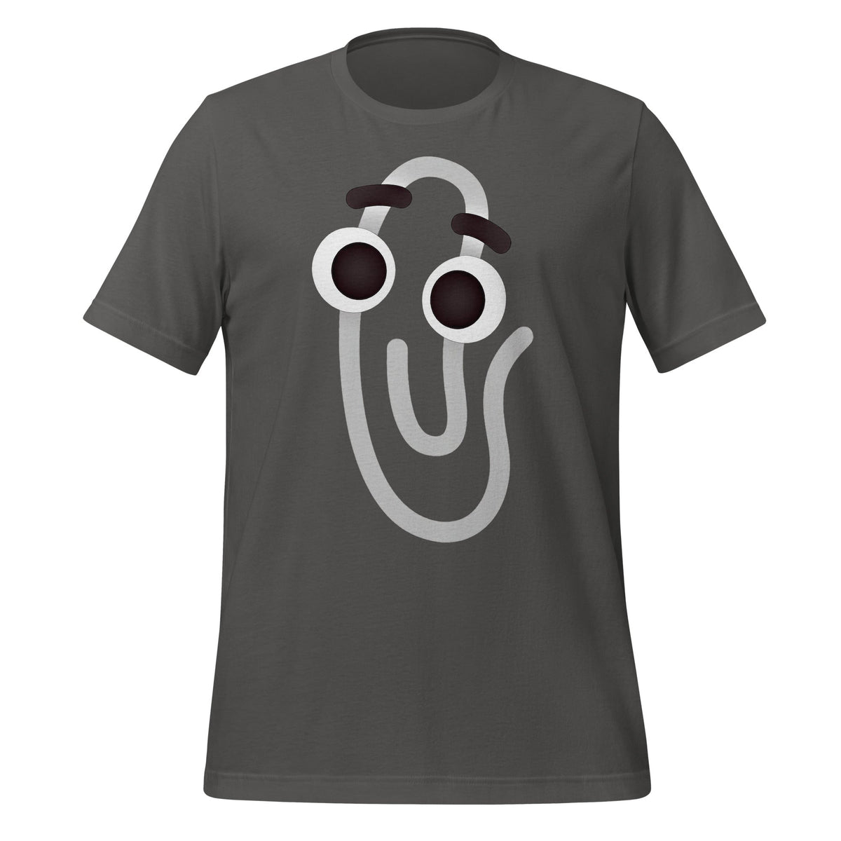 Image of the Clippy Emoji T-Shirt (unisex) Asphalt / M.