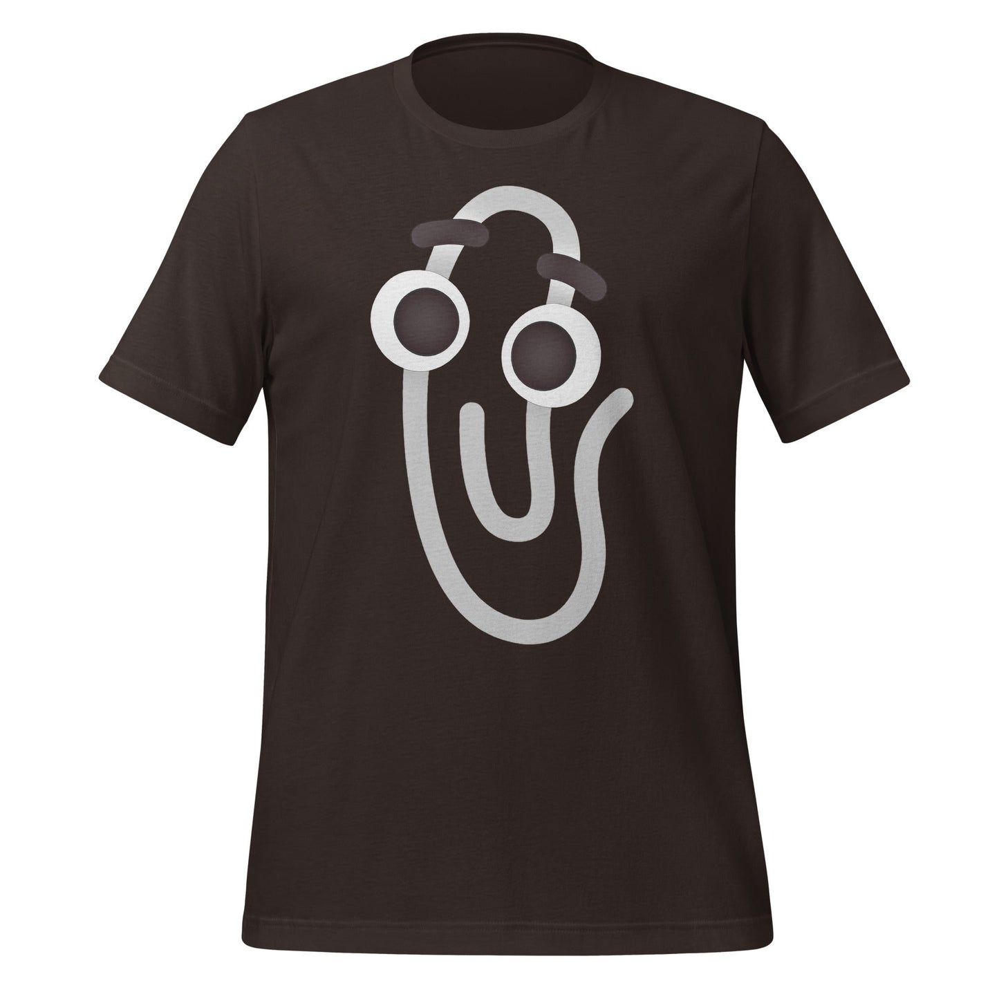 Image of the Clippy Emoji T-Shirt (unisex) Brown / M.