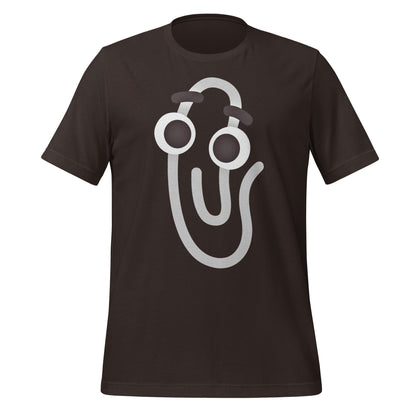 Image of the Clippy Emoji T-Shirt (unisex) Brown / M.