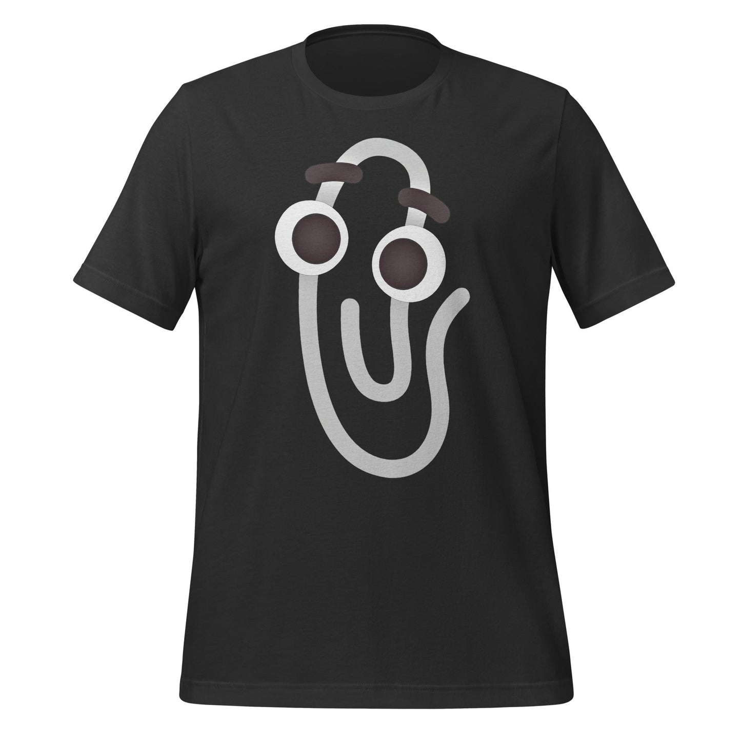 Image of the Clippy Emoji T-Shirt (unisex) Dark Grey / M.