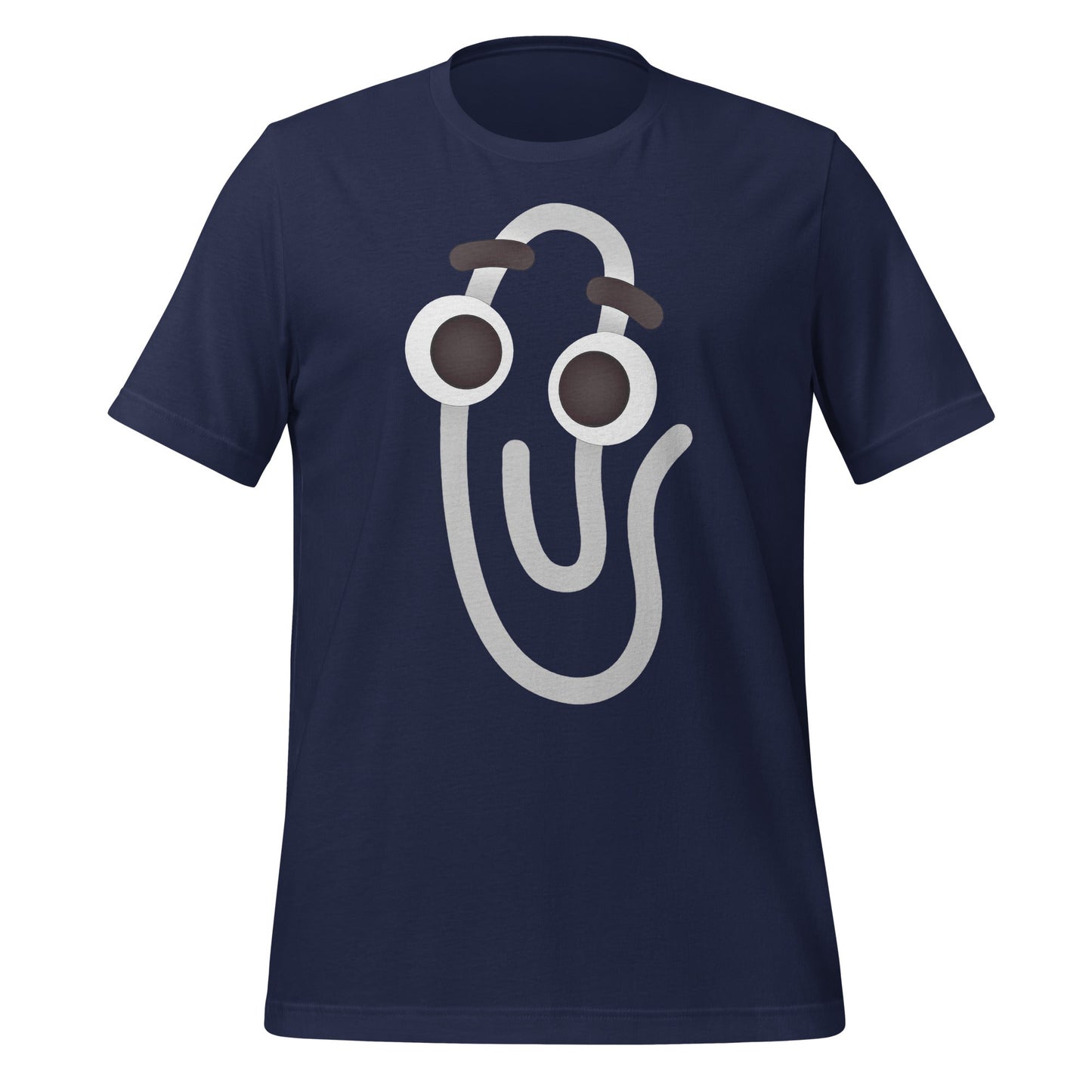 Image of the Clippy Emoji T-Shirt (unisex) Navy / M.