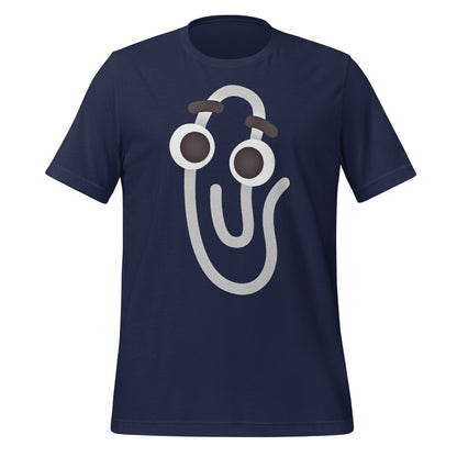 Image of the Clippy Emoji T-Shirt (unisex) Navy / M.