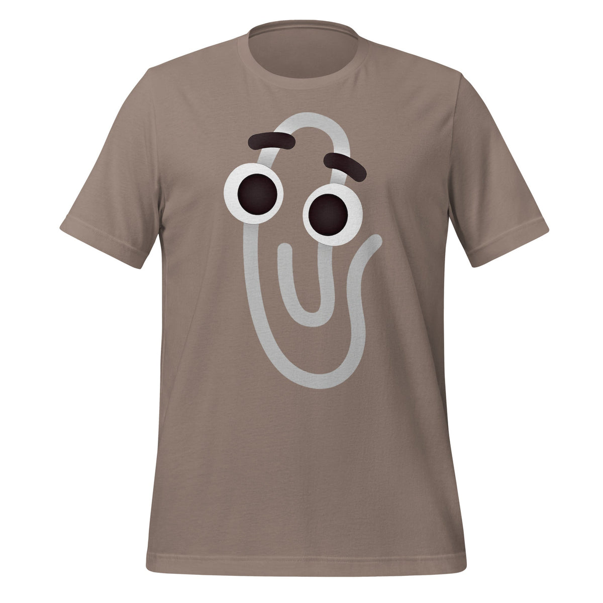 Image of the Clippy Emoji T-Shirt (unisex) Pebble / M.