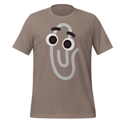 Image of the Clippy Emoji T-Shirt (unisex) Pebble / M.