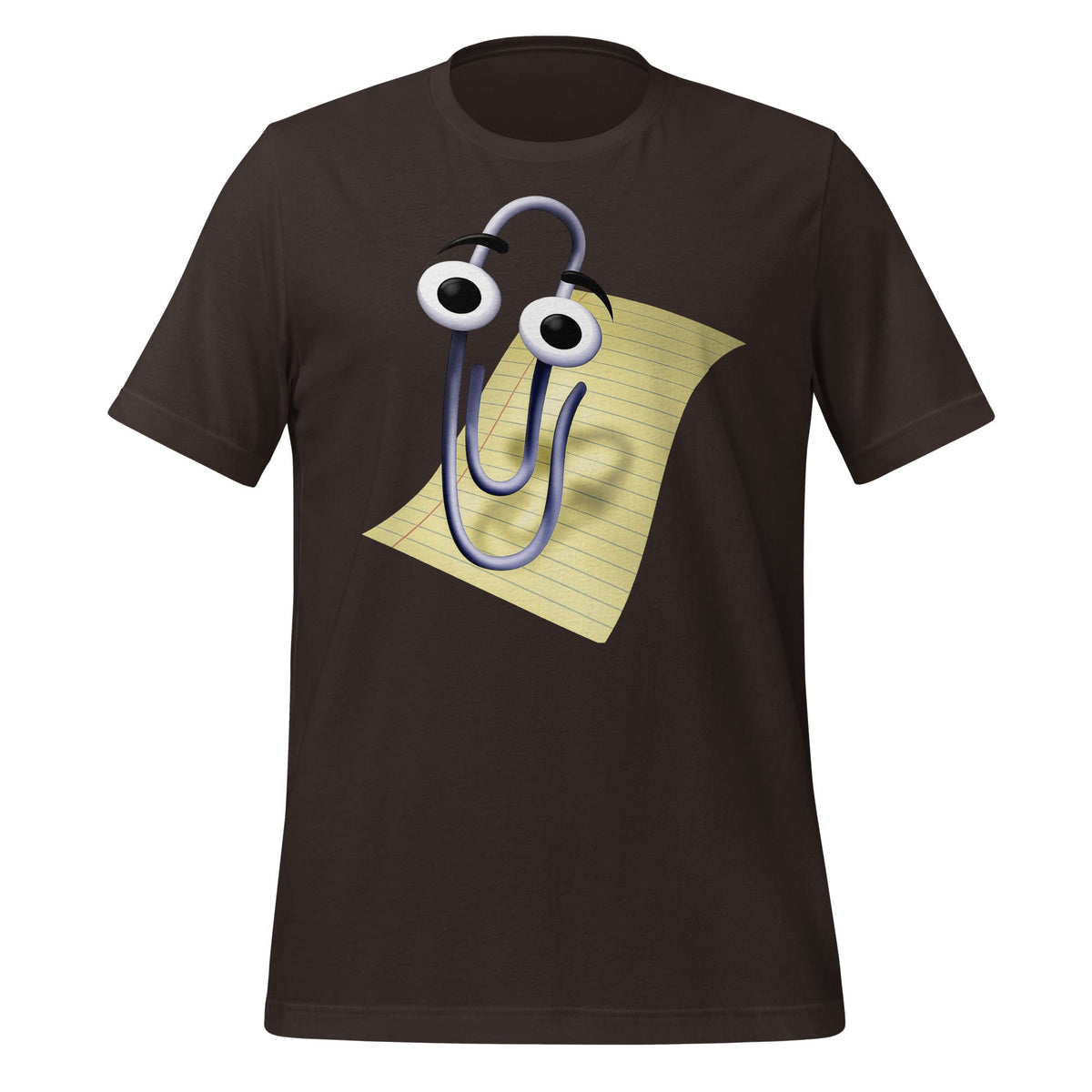 Image of the Clippy T-Shirt (unisex) Brown / M.