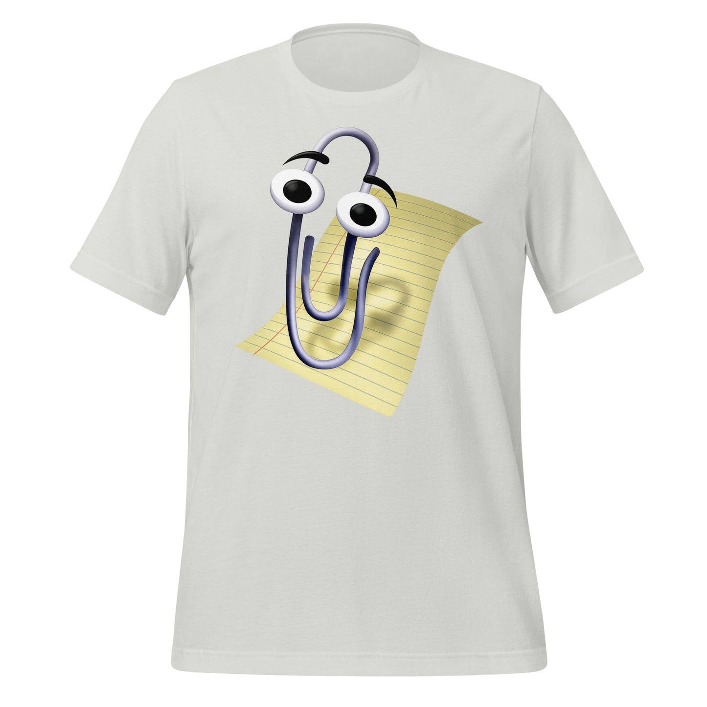Image of the Clippy T-Shirt (unisex) Silver / M.