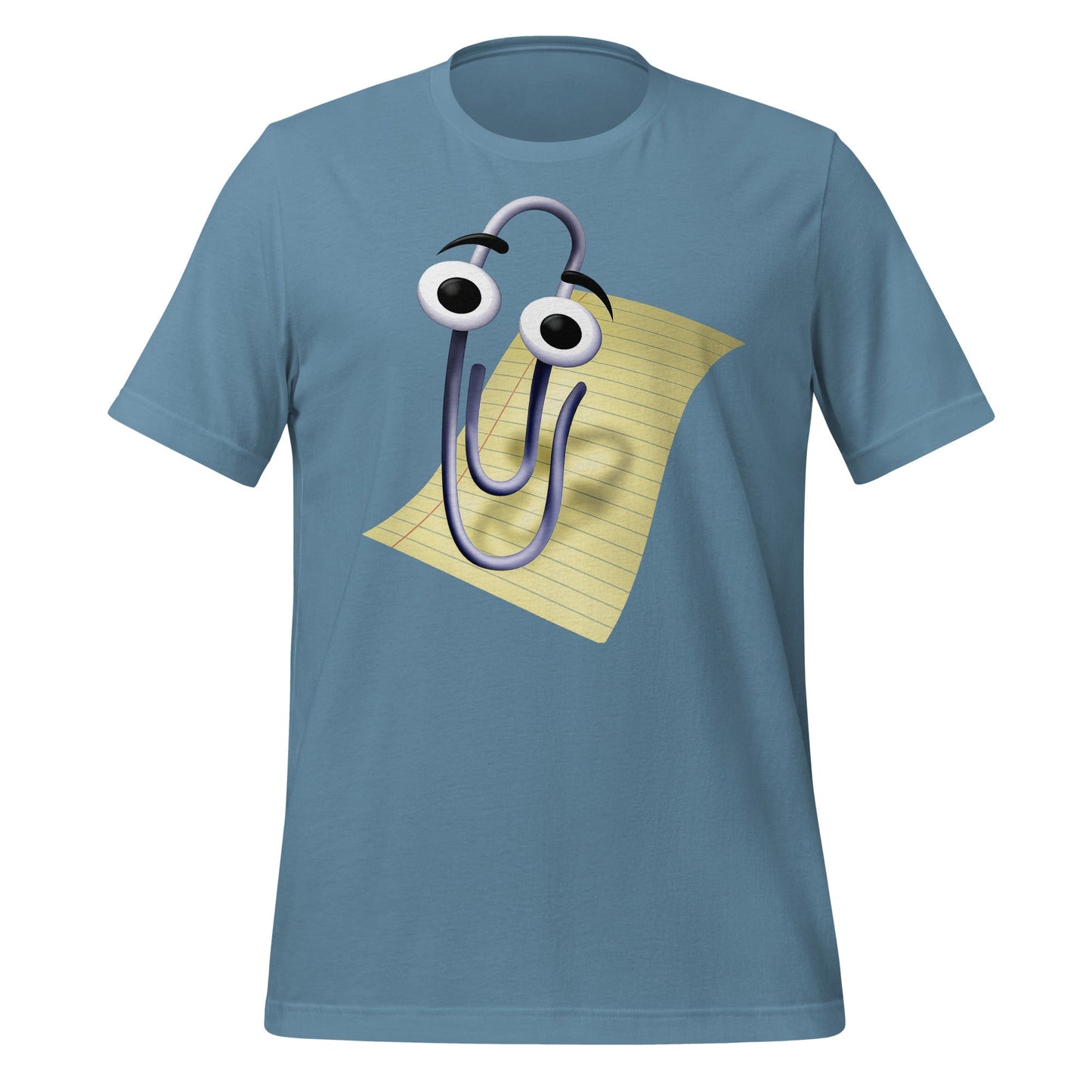 Image of the Clippy T-Shirt (unisex) Steel Blue / M.