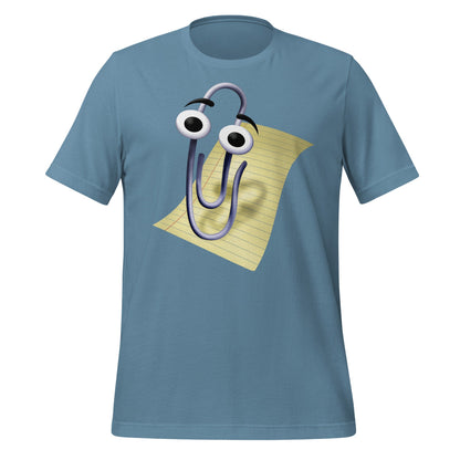 Image of the Clippy T-Shirt (unisex) Steel Blue / M.