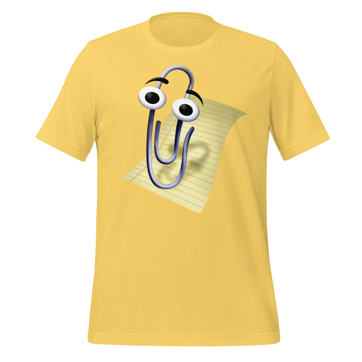 Image of the Clippy T-Shirt (unisex) Yellow / M.