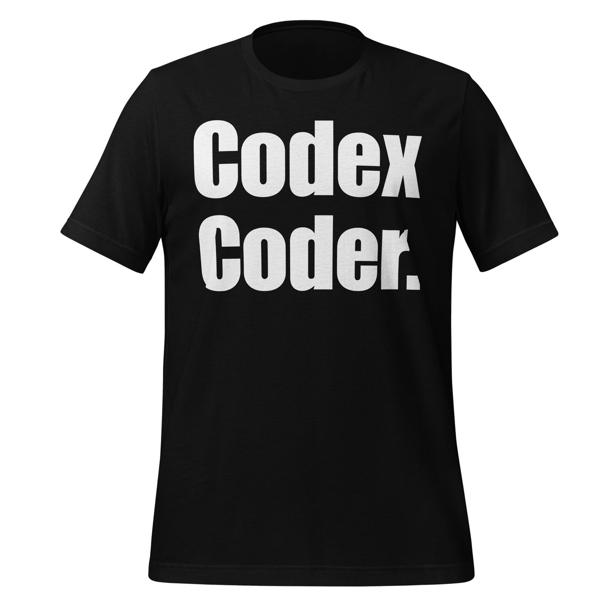 Image of the Codex Coder. T-Shirt (unisex) Black / XS.