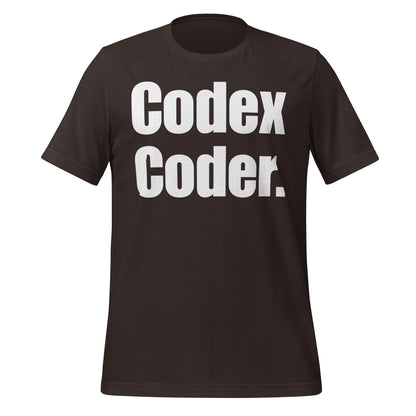 Image of the Codex Coder. T-Shirt (unisex) Brown / S.
